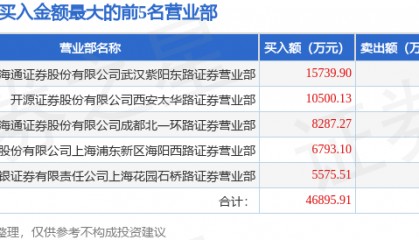 4月3日云赛智联（600602）龙虎榜数据