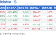 股票行情快报：航天信息（600271）5月22日主力资金净卖出1231.40万元
