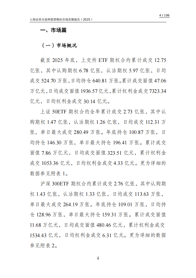 上交所：2025上海证券交易所股票期权市场发展报告